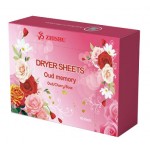 ZHISHU Ароматизированные салфетки для сушки белья. Роза. 40шт.